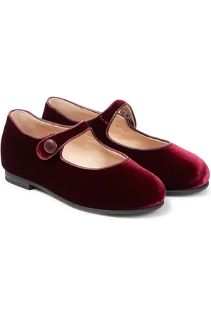 Il gufo Mary-Jane-Ballerinas aus Samt