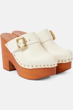 Chloé Chloé Clogs Jeannette aus Leder