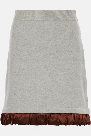 J.W.Anderson Midirock aus einem Wollgemisch mit Satin