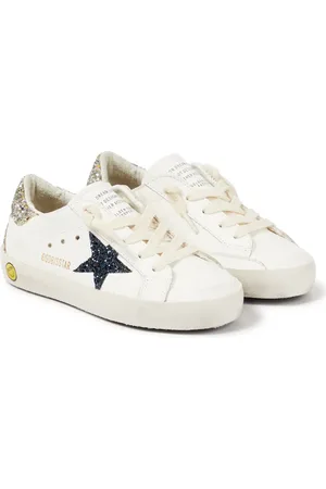 Golden Goose Sneakers Super Star aus Leder mit Glitter
