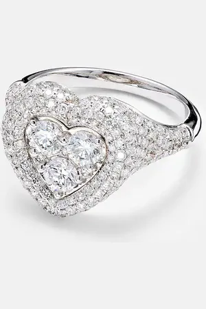 Kamyen Ring Manaal aus 18kt Weißgold mit Diamanten