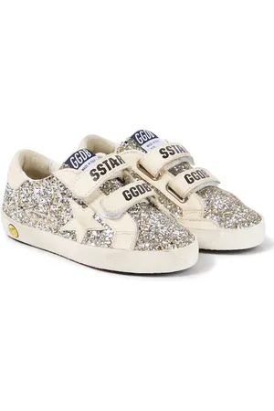 Golden Goose Sneakers Old School aus Leder mit Glitter