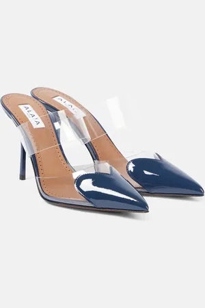 Alaïa Alaïa Mules Le Cœur 90 mit Lackleder