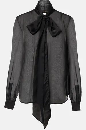 Saint Laurent Schluppenbluse aus Seide
