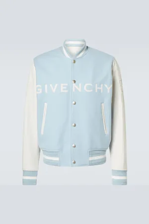 Givenchy Collegejacke aus einem Wollgemisch mit Leder
