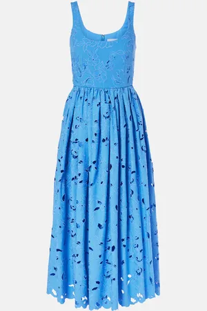 Erdem Midikleid aus einem Baumwollgemisch