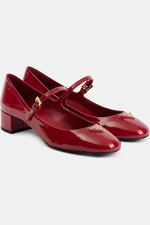 Prada Mary-Jane-Pumps aus Lackleder