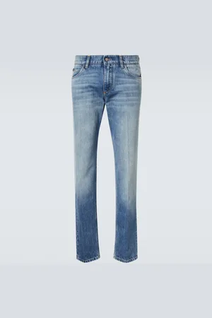Dolce & Gabbana Mid-Rise Distressed Skinny Jeans