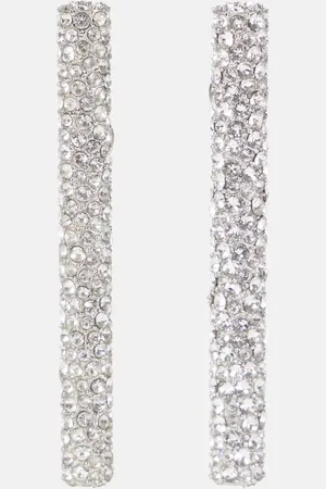 Alexander McQueen Ohrringe T-Bar mit Kristallen