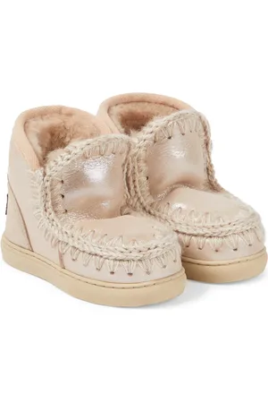 Mou Schneestiefel aus -Leder mit Glitter