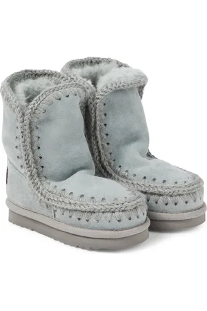 Mou Schneestiefel aus Veloursleder mit Shearling