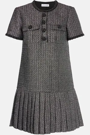 Self-Portrait Minikleid aus Bouclé