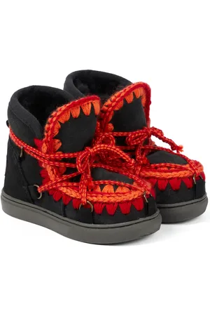 Mou Schneestiefel aus Veloursleder mit Shearling