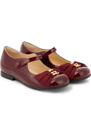 Gucci Mary-Jane-Ballerinas Interlocking G aus Lackleder