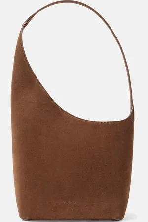 Aesther Ekme Tote Demi Lune aus Veloursleder