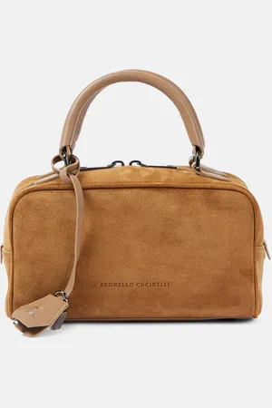 Brunello Cucinelli Tote Small aus Veloursleder