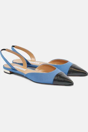 Aquazzura Slingback-Ballerinas Milanese mit Leder