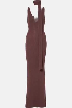 AYA MUSE Maxikleid aus Rippstrick