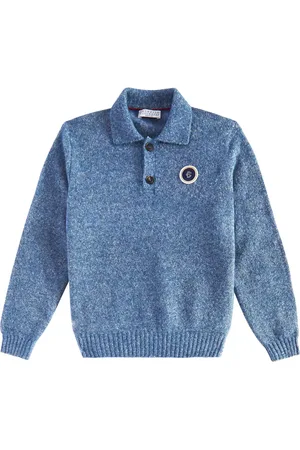 Brunello Cucinelli Polopullover aus einem Alpakawollgemisch