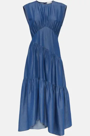 Frame Midikleid aus Denim