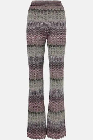 Missoni High-Rise-Schlaghose aus Strick