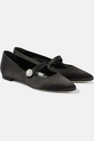 Manolo Blahnik Mary-Jane-Ballerinas Marijana aus Satin