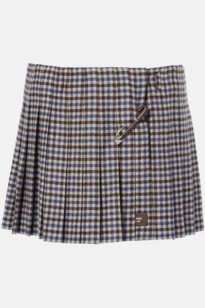 Prada Minirock aus Woll-Twill