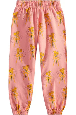Mini Rodini Jogginghose Winter Flowers aus Baumwolle