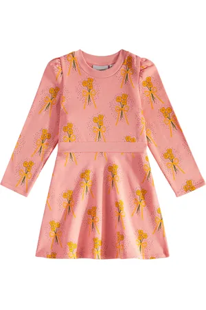 Mini Rodini Kleid Winter Flowers aus Baumwolle
