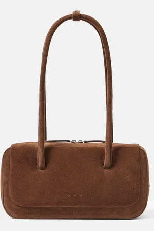 Aesther Ekme Schultertasche Lagune Mini aus Veloursleder