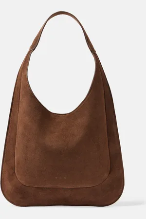 Aesther Ekme Schultertasche Midi aus Veloursleder