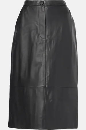 YVES SALOMON Midirock aus Leder