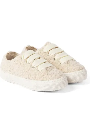 Il gufo Sneakers aus Faux Shearling