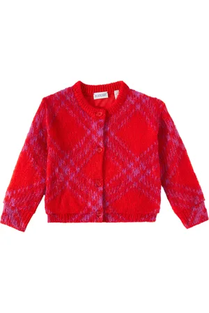 Burberry Cardigan Burberry Check aus einem Wollgemisch
