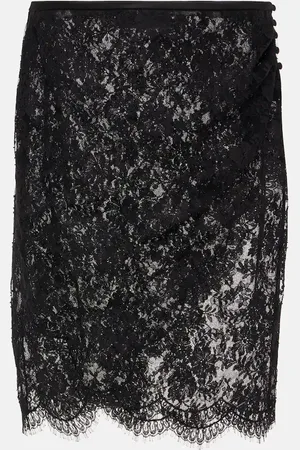 Saint Laurent Wickelrock aus Spitze