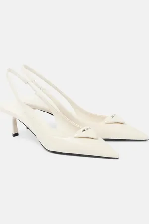 Prada Slingback-Pumps aus Lackleder