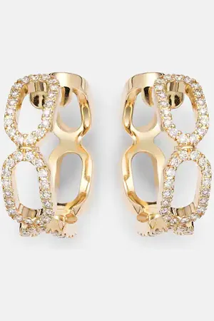 BUCHERER FINE JEWELLERY Ohrringe Link aus 18kt Gelbgold mit Diamanten