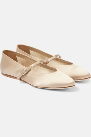Saint Laurent Mary-Jane-Ballerinas Gio aus Satin