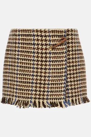 Prada Minirock aus einem Wollgemisch