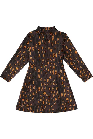 Mini Rodini Kleid Leopard aus einem Baumwollgemisch