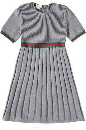 Gucci Kleid Web Stripe aus Wolle