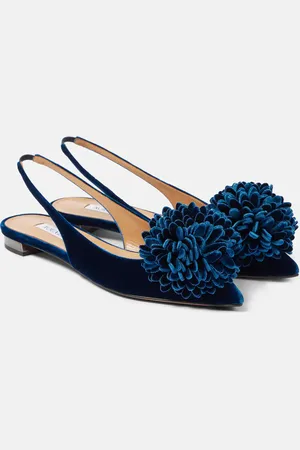 Aquazzura Slingback-Ballerinas Couturier aus Samt
