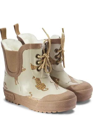 Konges Sløjd Konges Sløjd Gummistiefel Tiger mit Faux Shearling
