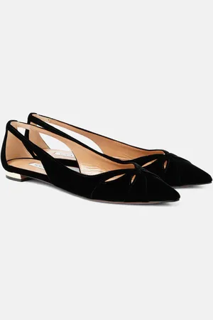 Aquazzura Ballerinas Moves aus Samt