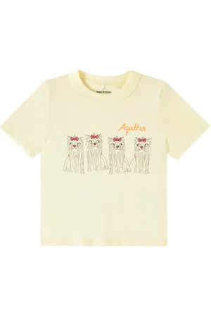 Mini Rodini T-Shirt Agatha Dogs aus Baumwoll-Jersey