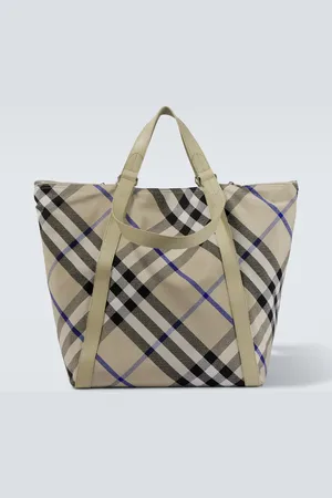 Burberry Tote Check Large aus Jacquard