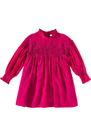 Chloé Chloé Kids Kleid aus Seide mit Spitze