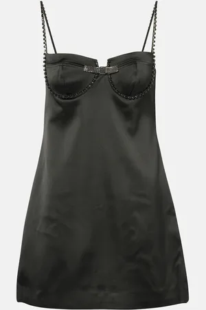 Self-Portrait Verziertes Minikleid aus Satin