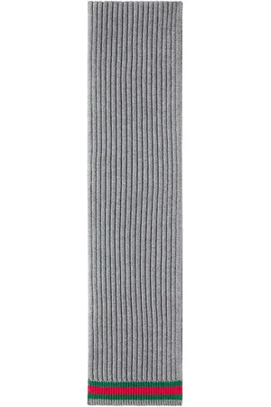 Gucci Schal Web Stripe aus Wolle