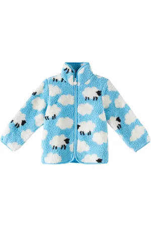 Stella McCartney Bedruckte Jacke aus Teddyfleece